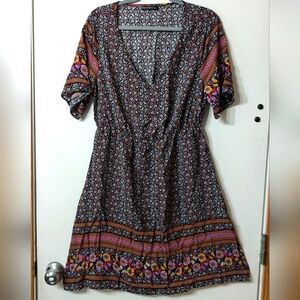 Boho Shein Curve dress size 1xl